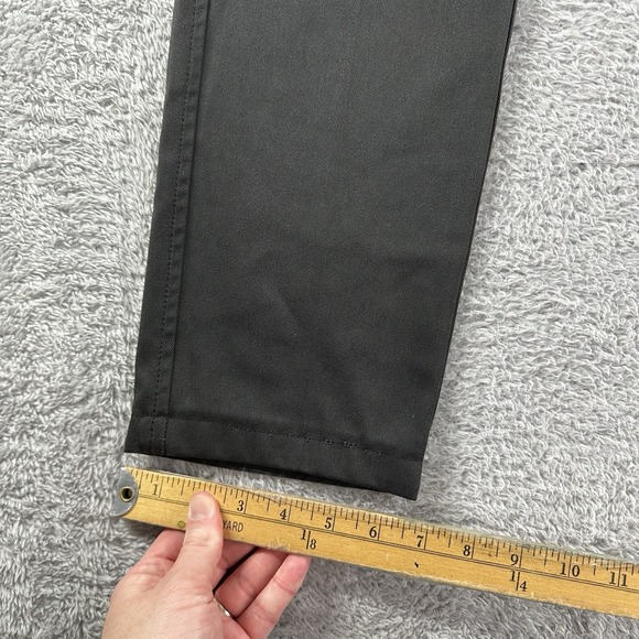 Levi's Sta - Prest Pants Mens 29x30 (Actual 28x24) Dark Gray Slacks Chino Hemmed - Picture 6 of 11